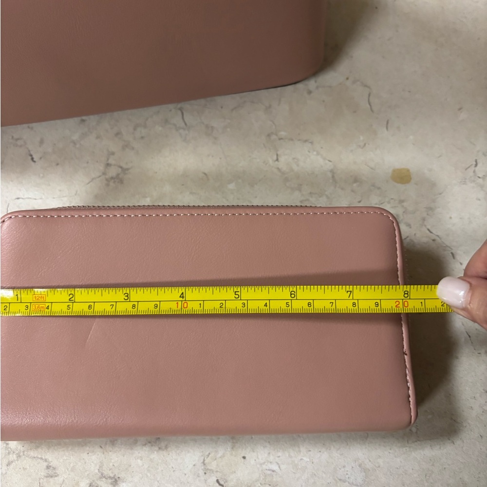 NWT AMERICAN BEE PINK FASHION VERSATILE CROSSBODY PURSE WITH WRISTLET/WALLET - Picture 8 of 10